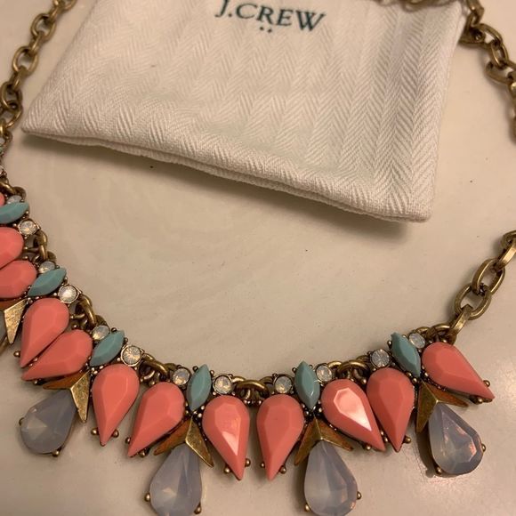J. Crew Jewelry - J Crew Crystal and Stone Statement Necklace